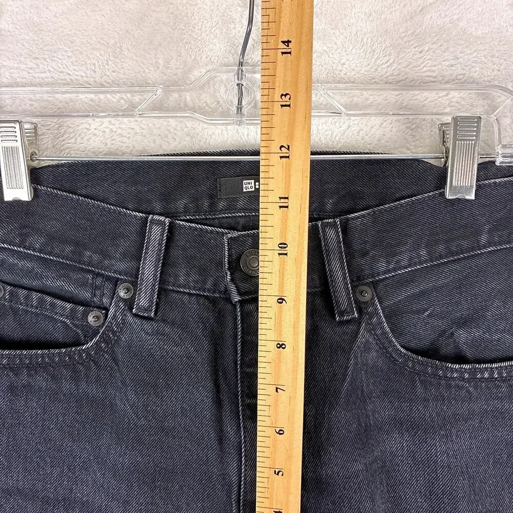 Uniqlo :C Jeans Mens 30 Black Stretch Straight Leg Preppy Classic Luxury